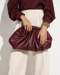 burgundy clutch