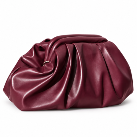 burgundy clutch