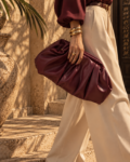 burgundy clutch