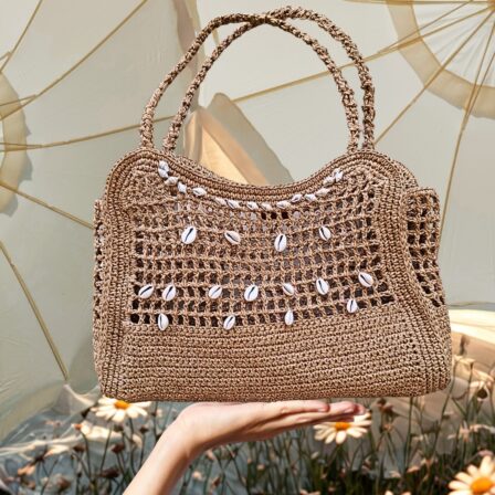 RAFFIA BEACH BAG