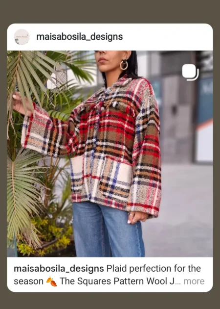 PLAID JACKET