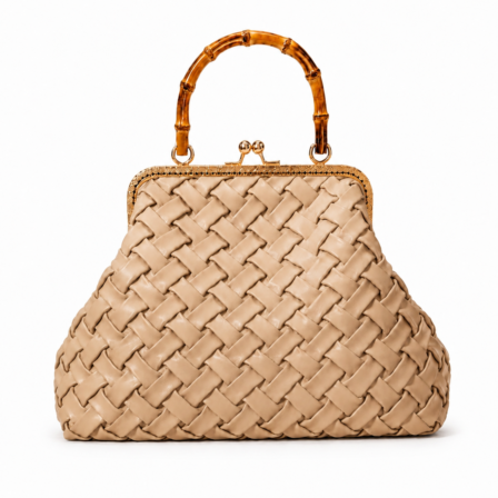 smocked bamboo in beige