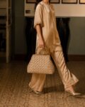 smocked bamboo in beige